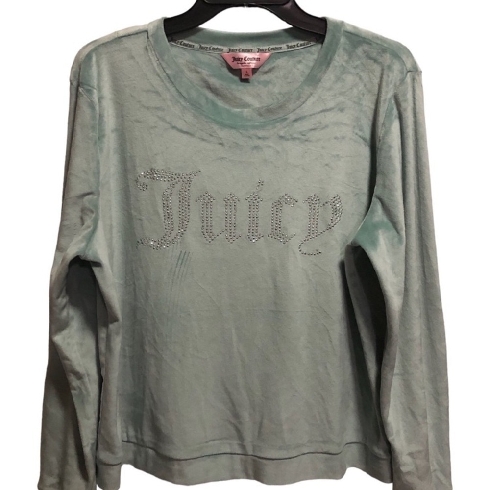 Juicy Couture Bling Embellished 2-pc Joggers & Sweatshirt Sleepwear Set - Picture 8 of 12